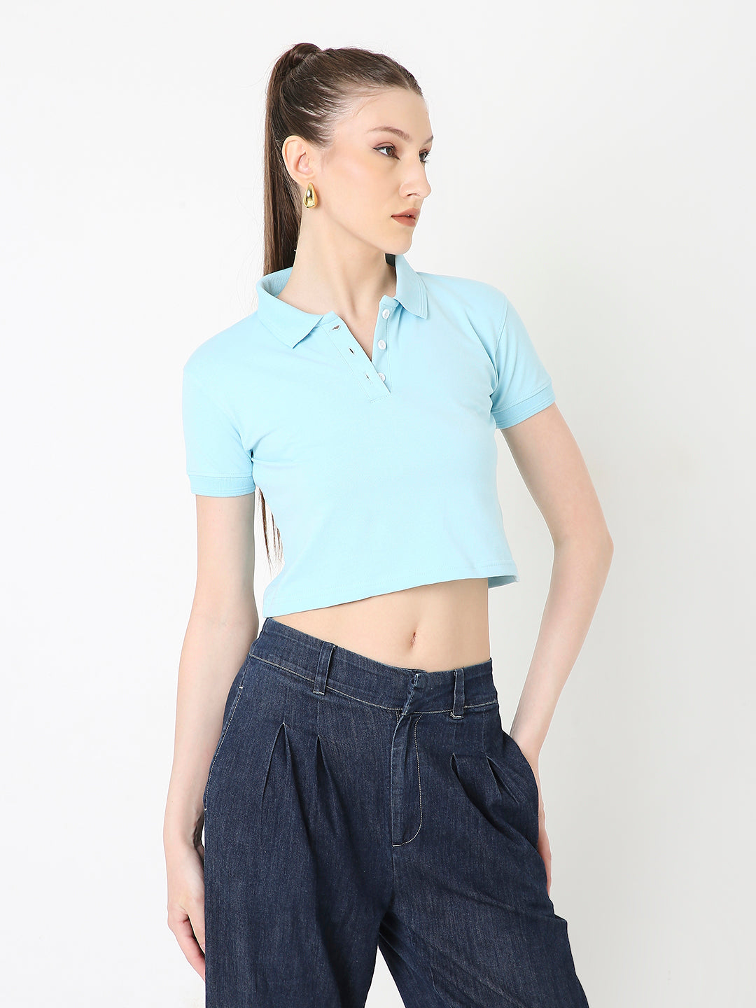 POLO CROPPED TSHIRT