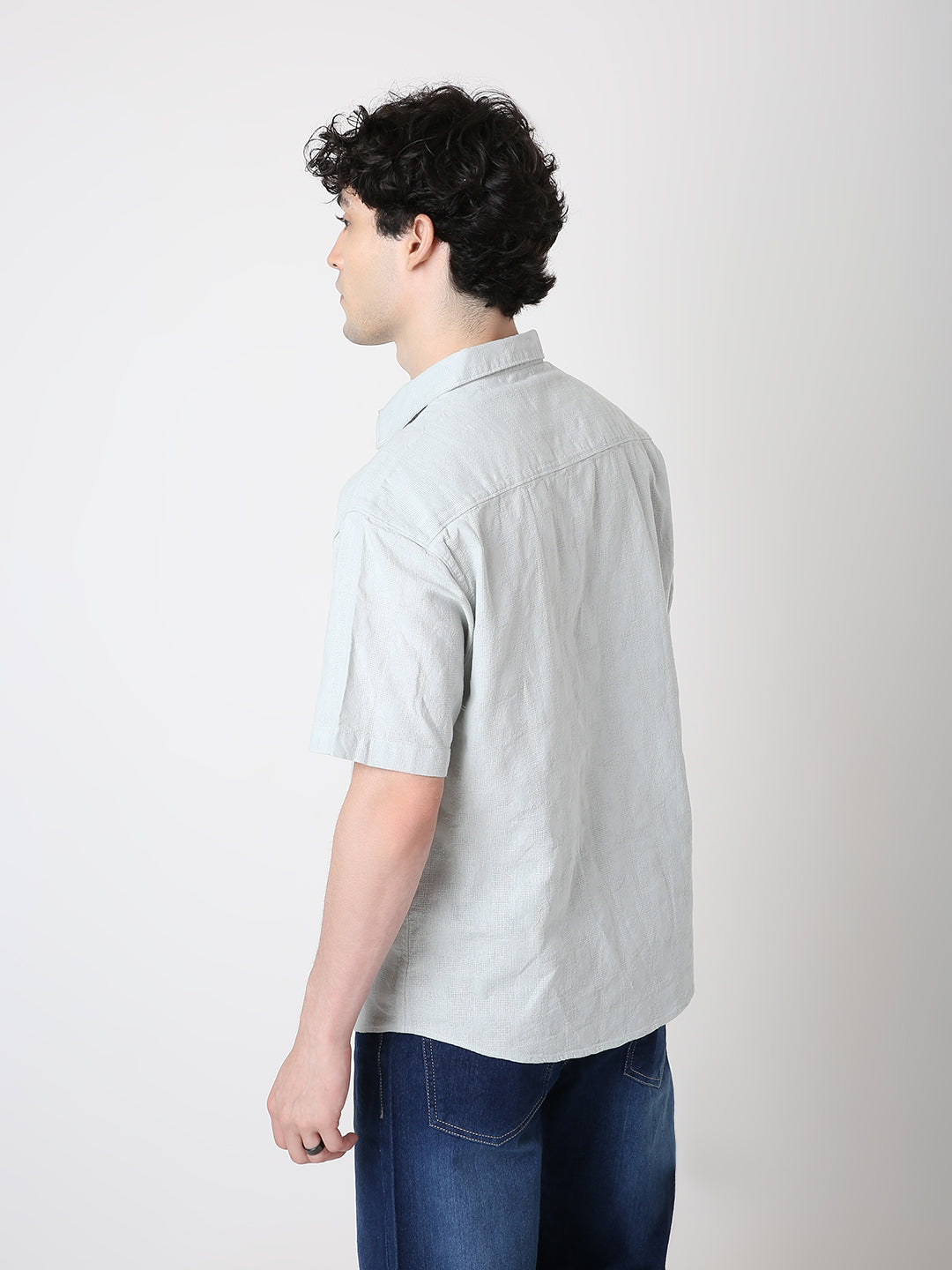 CLASSIC BUTTON-DOWN SHORT SLEEVE COTTON CASUAL SHIRT