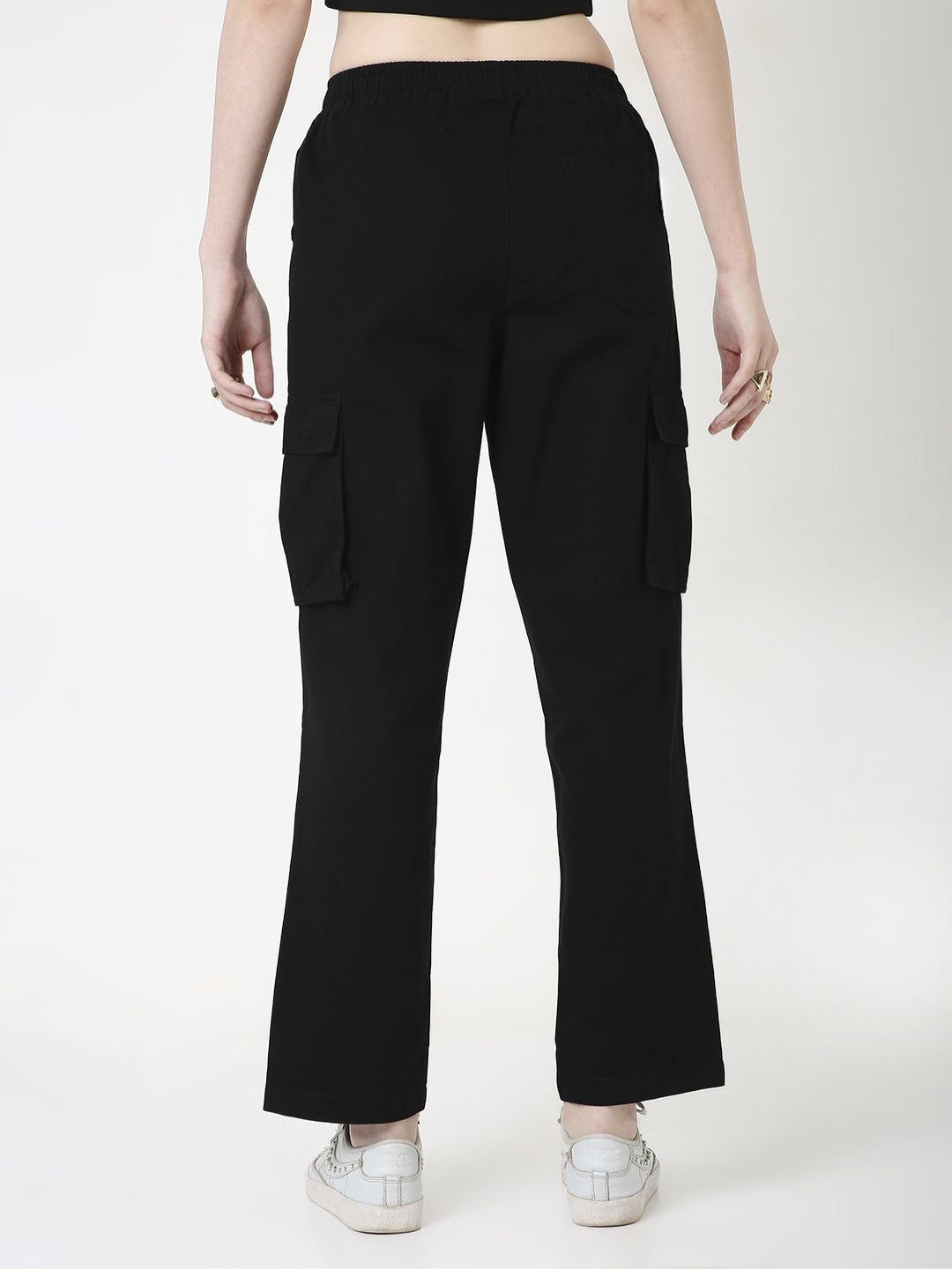 BLACK VERSATILE 5 POCKET CARGO PANTS