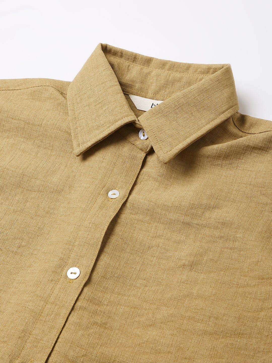 MUSTARD STRUCTURED COMFORT SHIRT