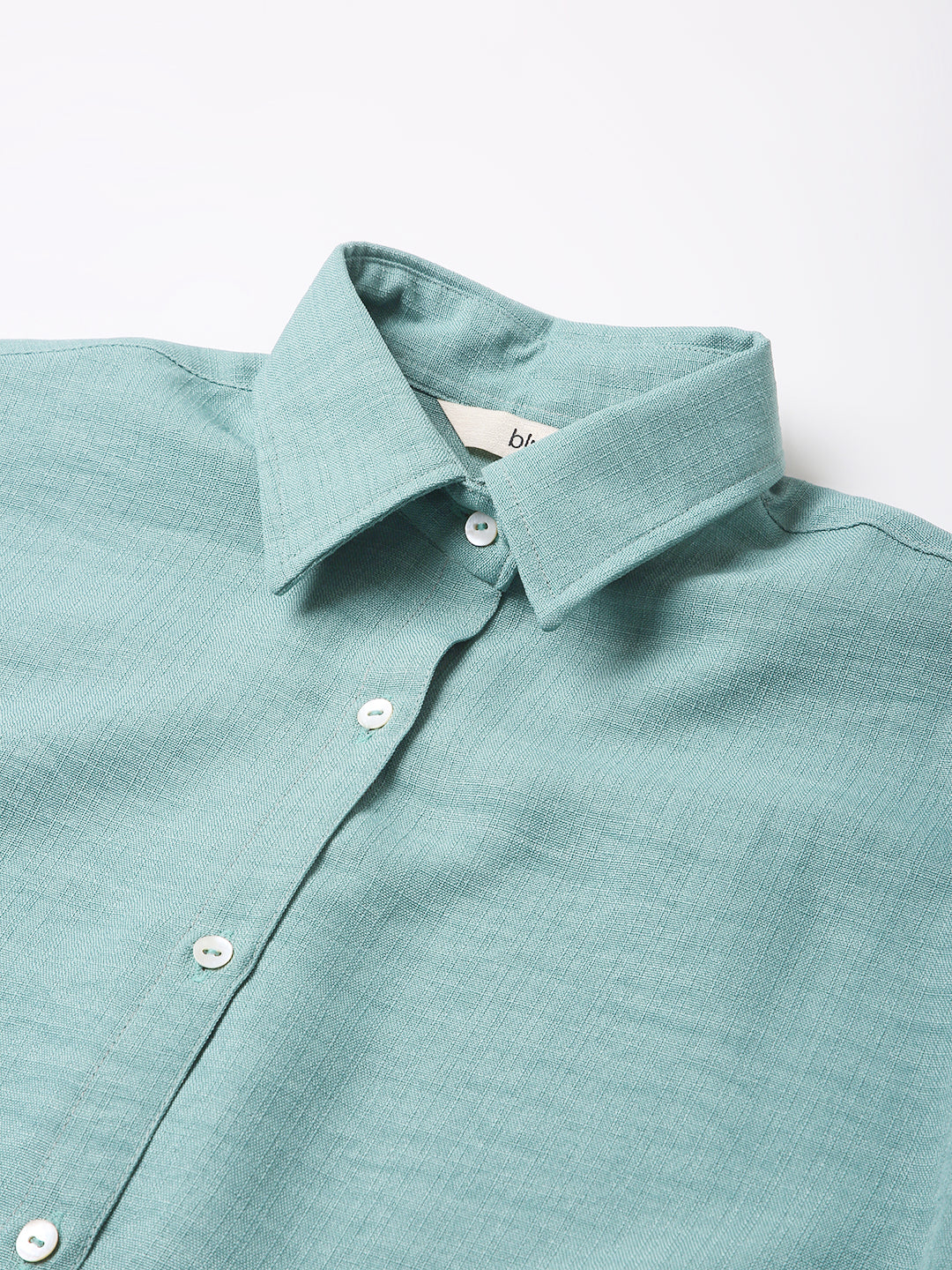 GREEN STRUCTURED COMFORT SHIRT