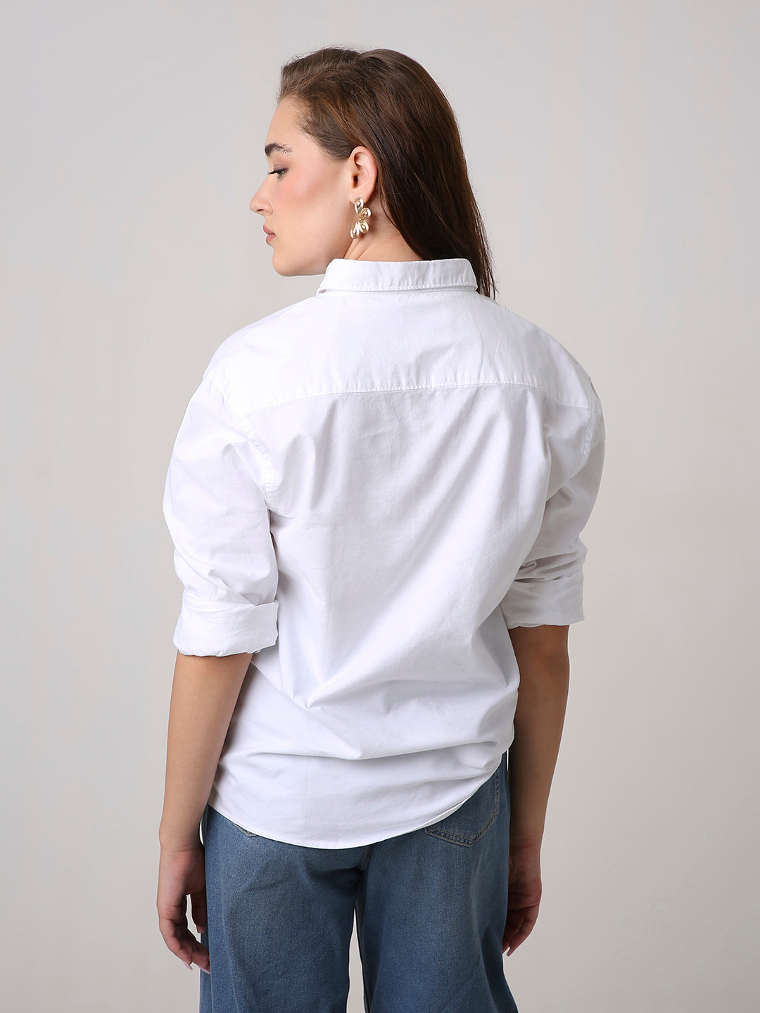 White Classic Oxford Oversized Shirt