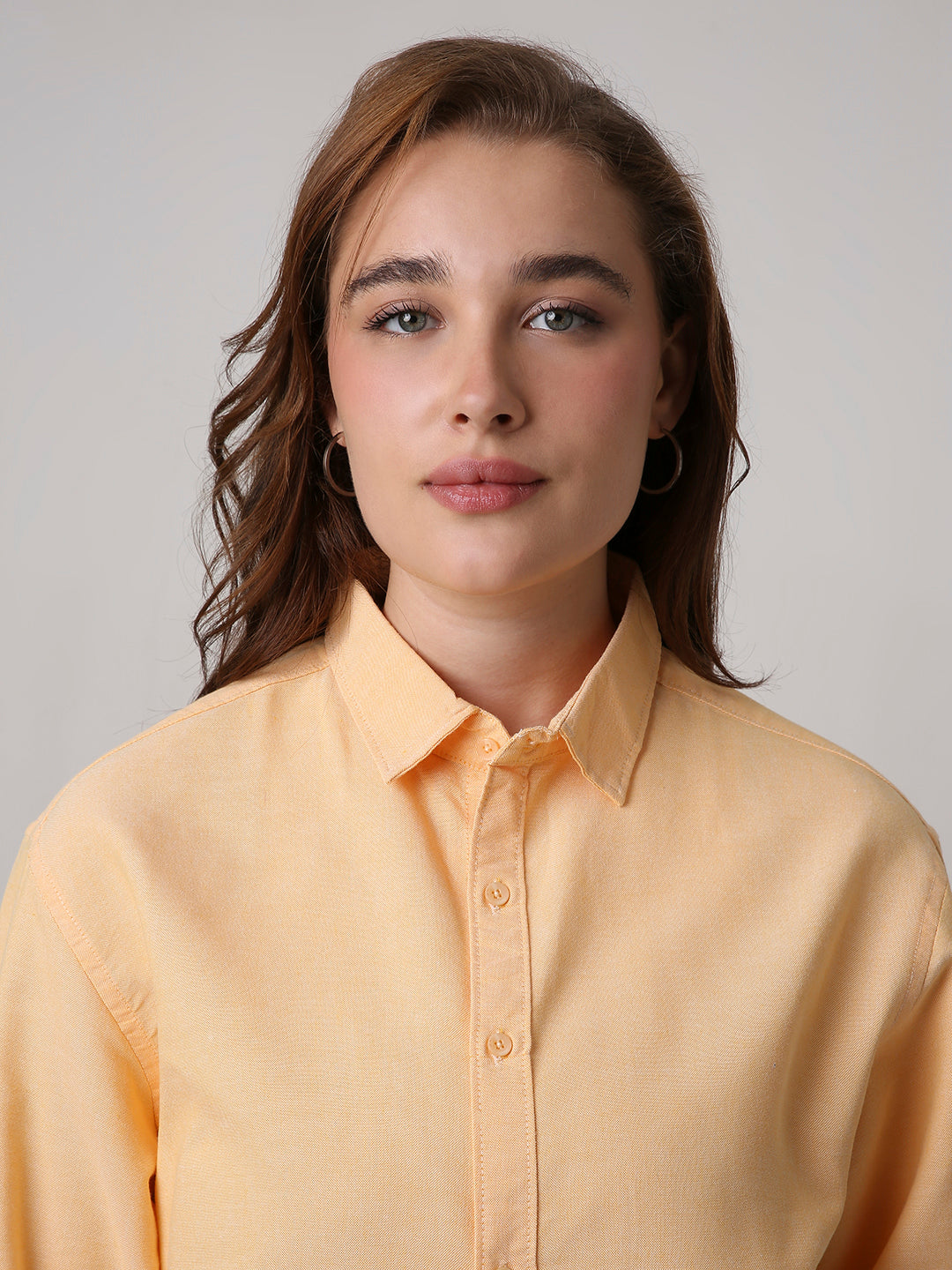 Orange Classic Oxford Oversized Shirt
