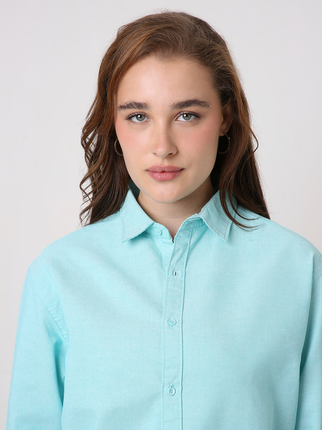 Mint Green Classic Oxford Oversized Shirt