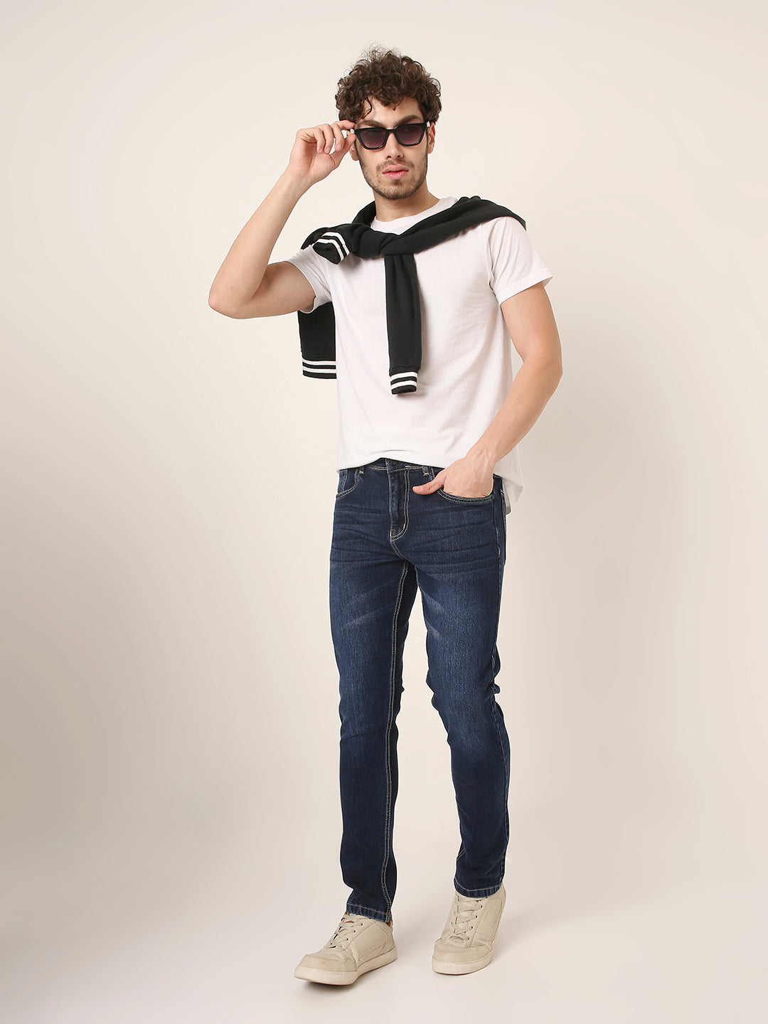 DARK-Blue Slim Fit Denim Jeans