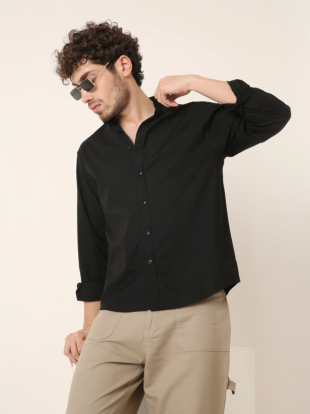 BLACK PREMIUM COTTON SHIRT