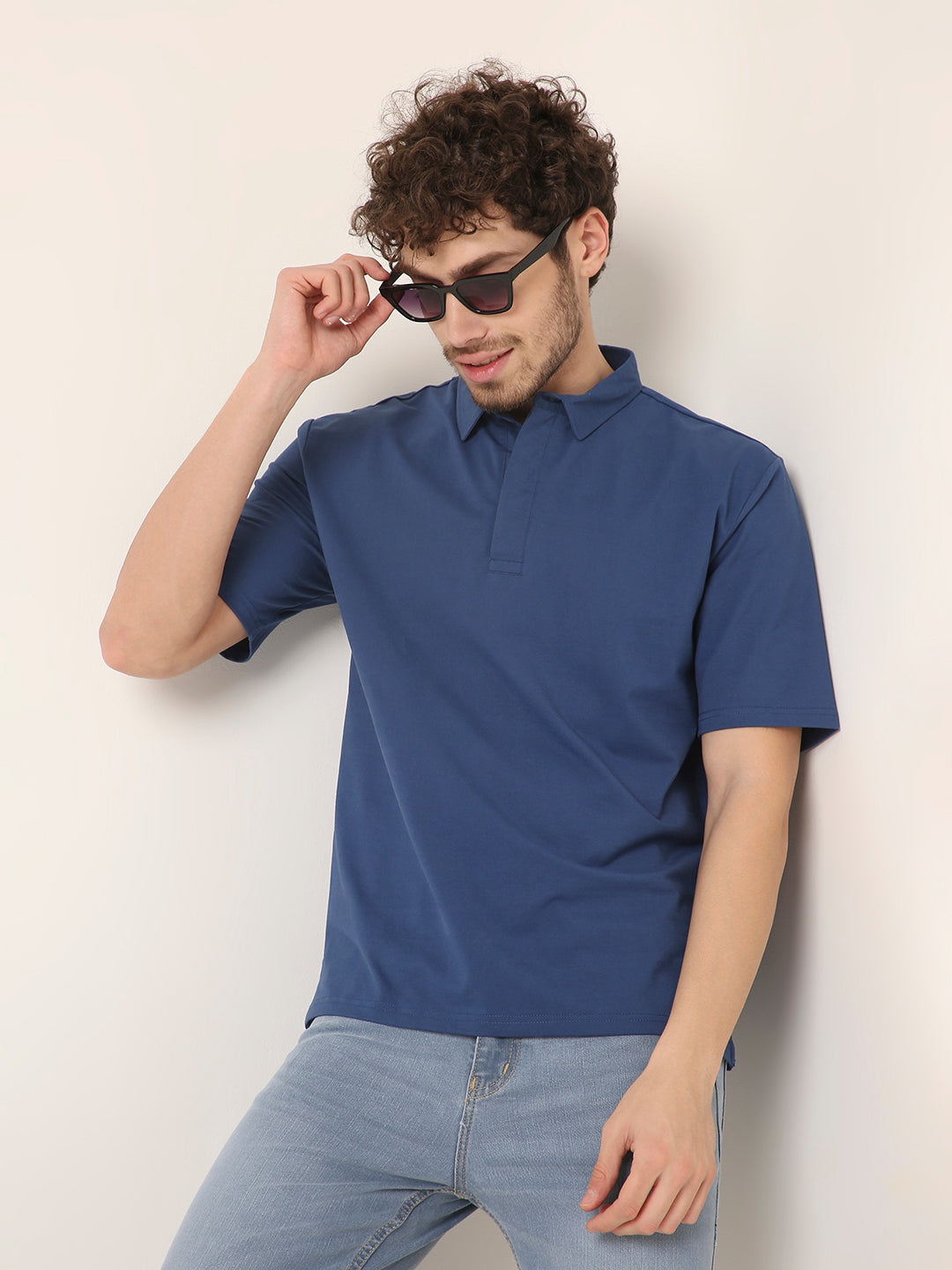 Elegance Refined Solid Polo T-Shirt