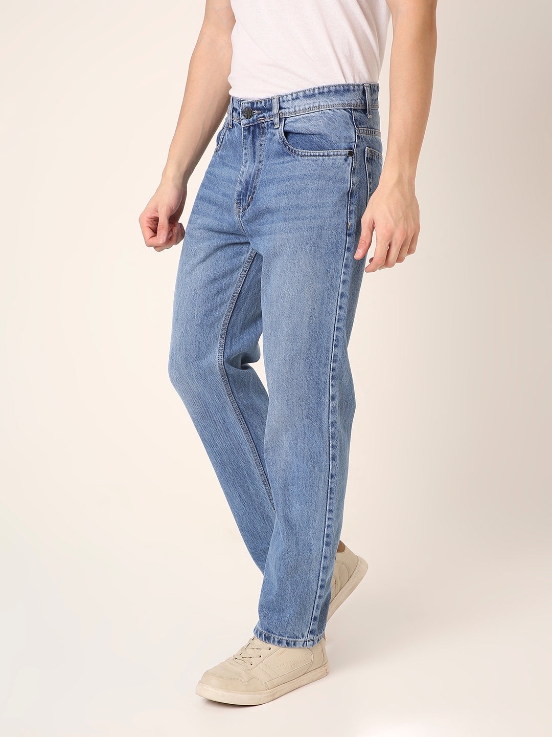 Classic Mid-Blue Relaxed Fit Jeans