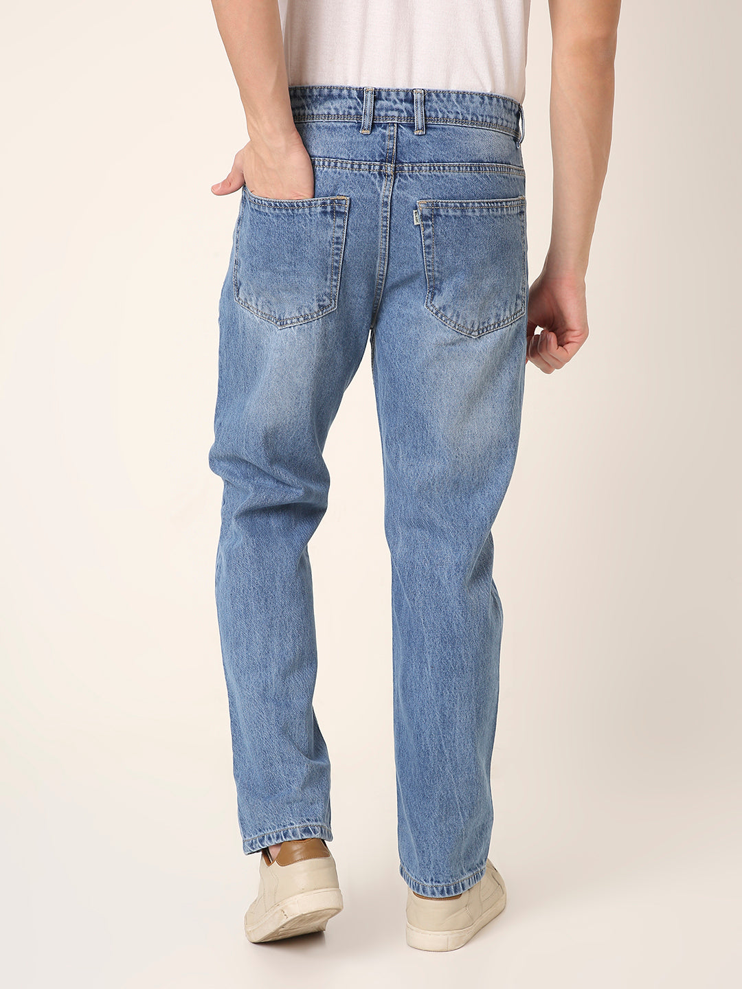 Classic Mid-Blue Relaxed Fit Jeans