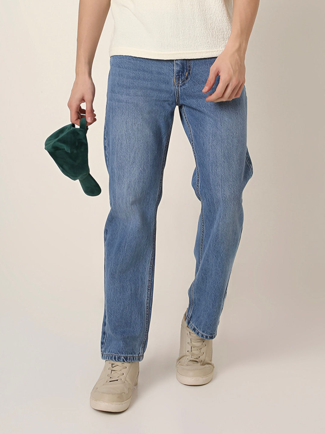 Classic Mid-Blue Relaxed Fit Jeans
