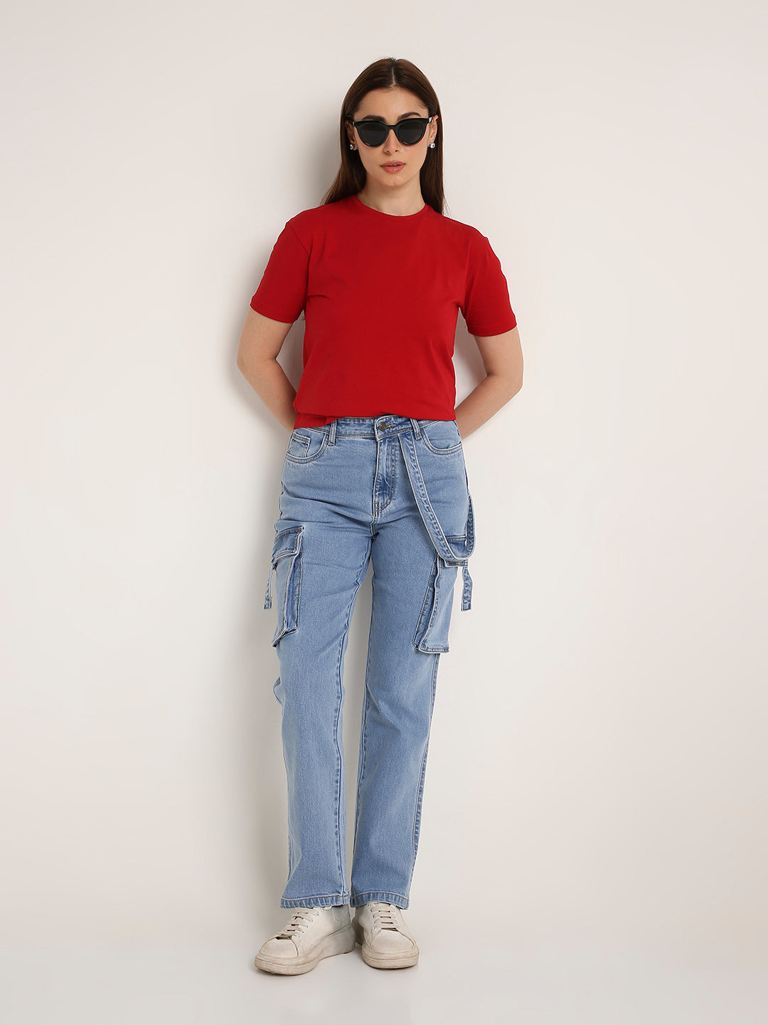 REGULAR FIT T-SHIRT: RED
