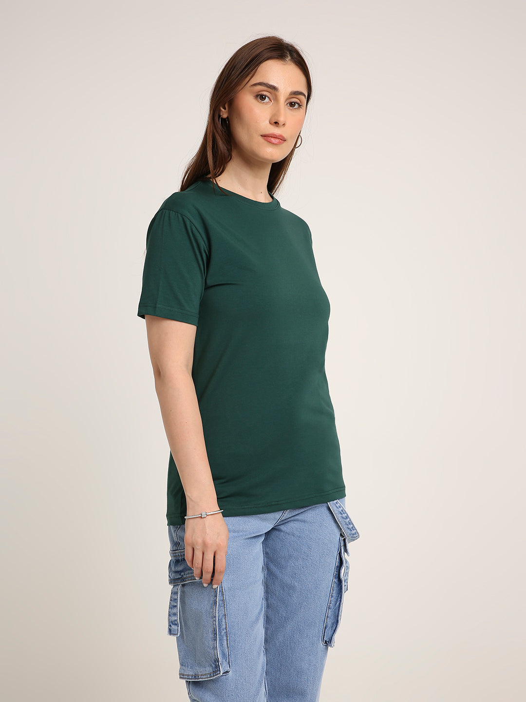 REGULAR FIT T-SHIRT: GREEN