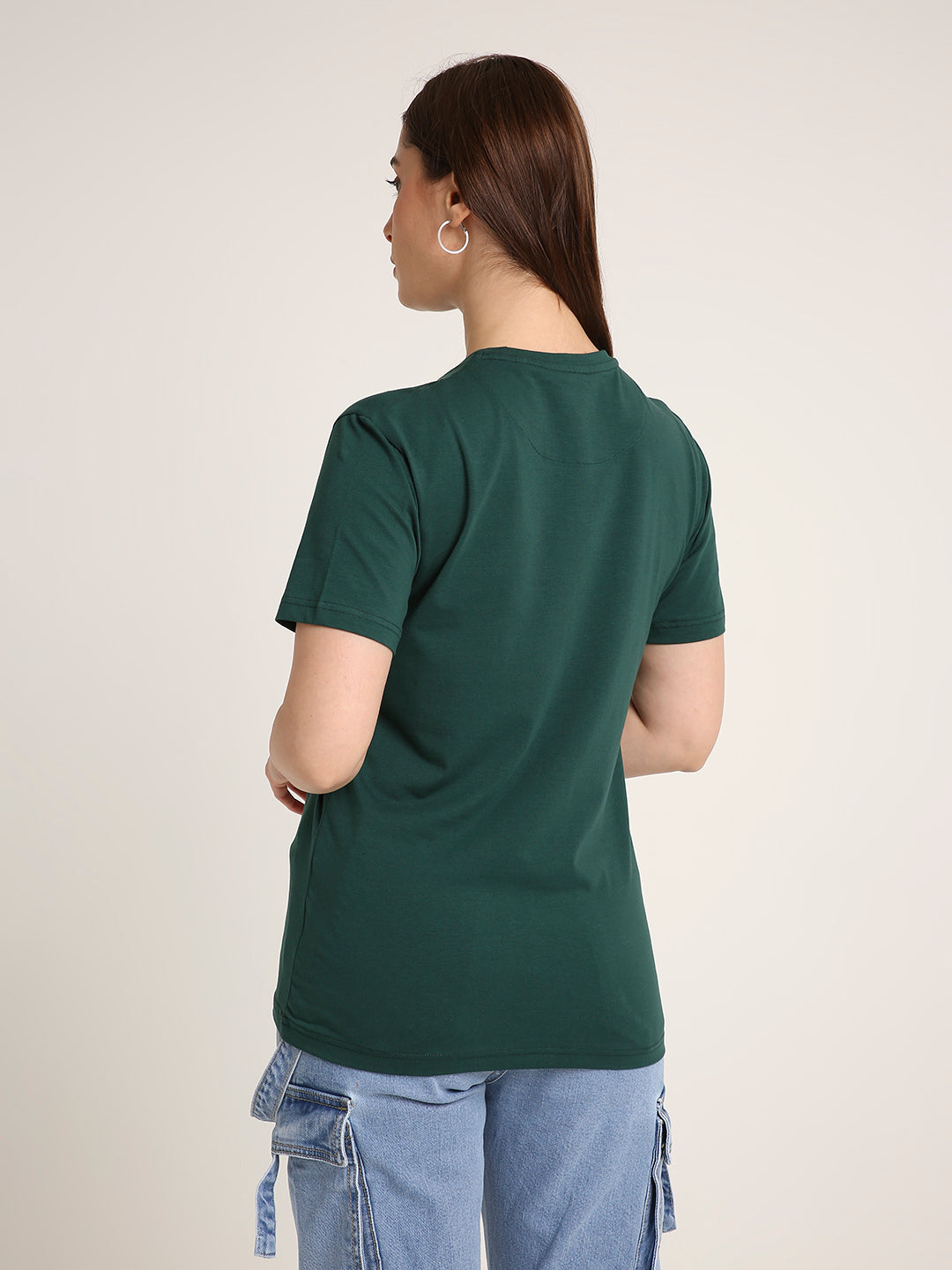 REGULAR FIT T-SHIRT: GREEN