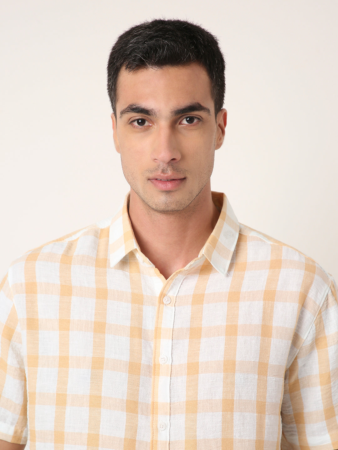 ORANGE SHORT SLEEVE Casual Shirt