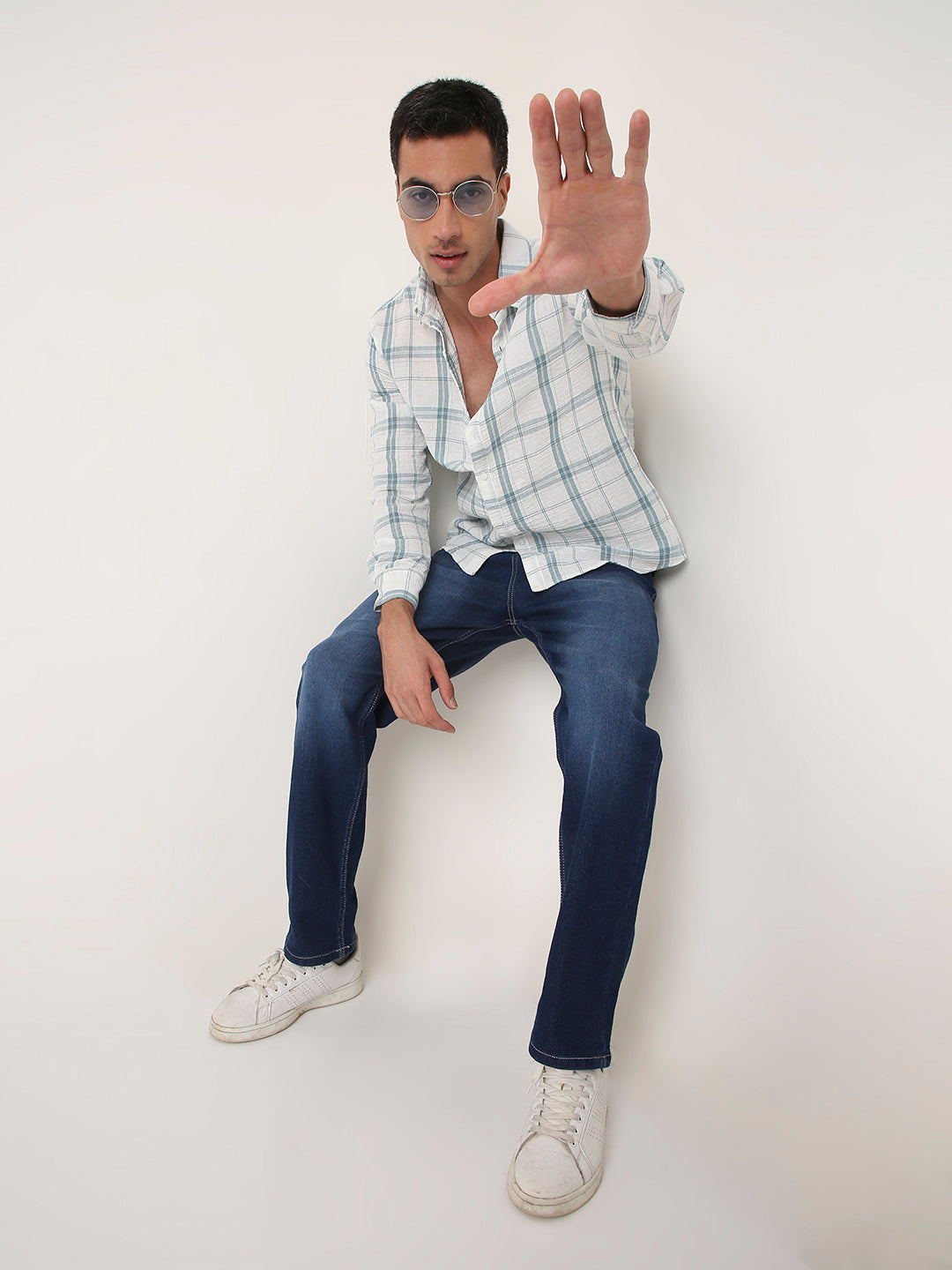 TEAL Casual CHECKS Shirt