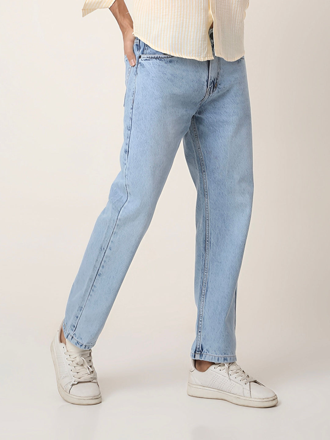 Classic Light-Blue Relaxed Fit Jeans