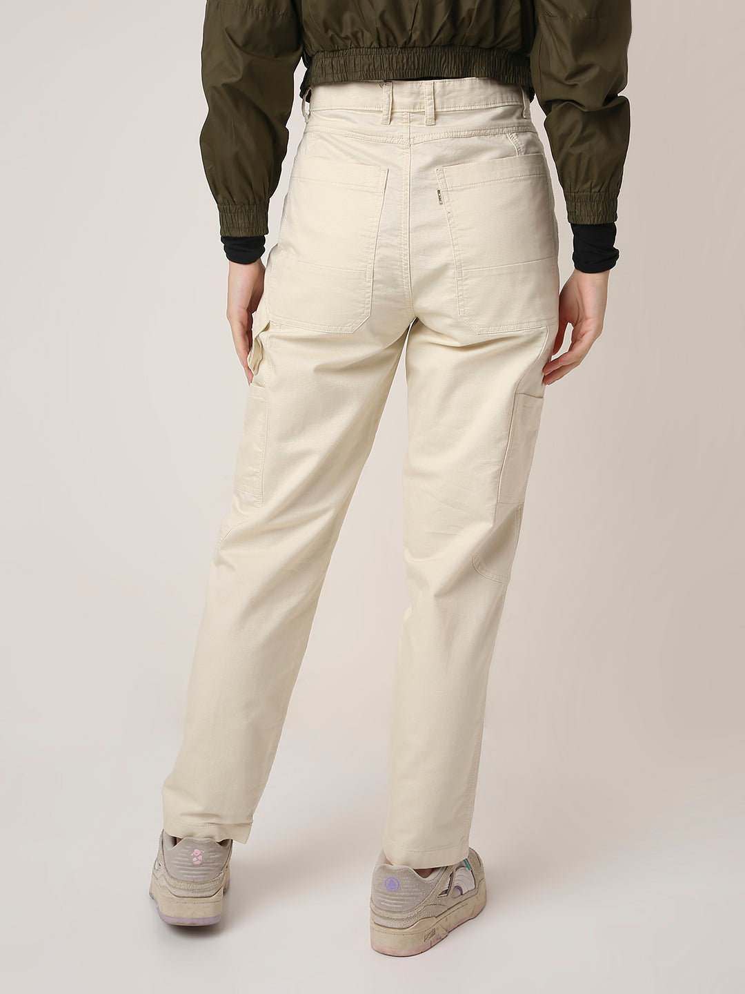 High-Waist Utility Cargo Pants