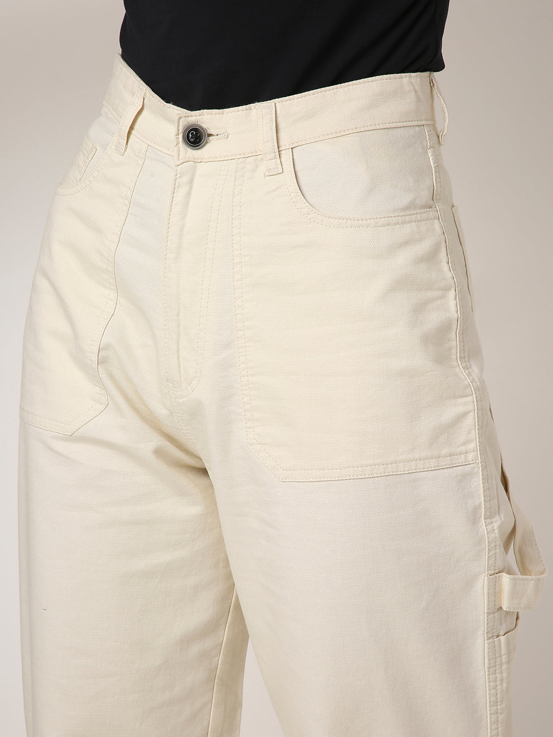 High-Waist Utility Cargo Pants