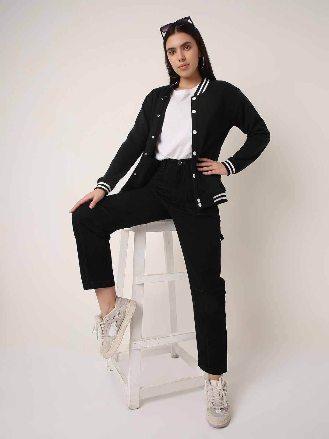 High-Waist Utility Cargo Pants