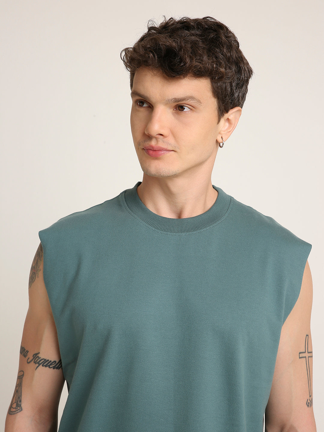 Oversize Sleeveless Tshirt: Sapphire Blue