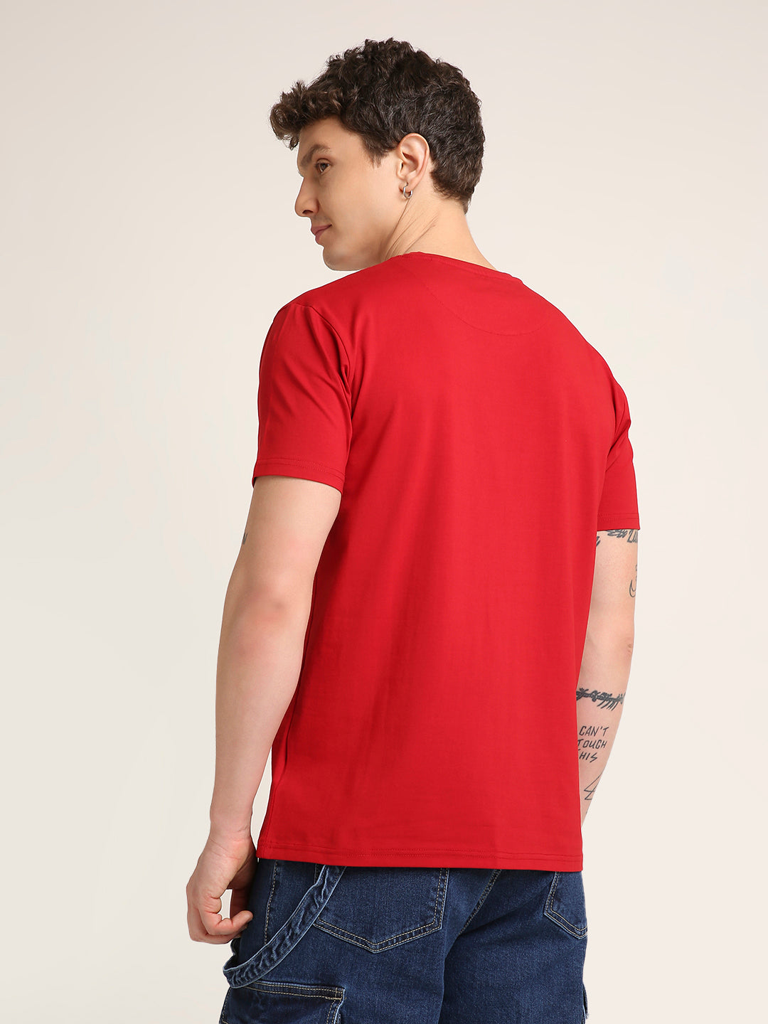 REGULAR FIT T-SHIRT: RED