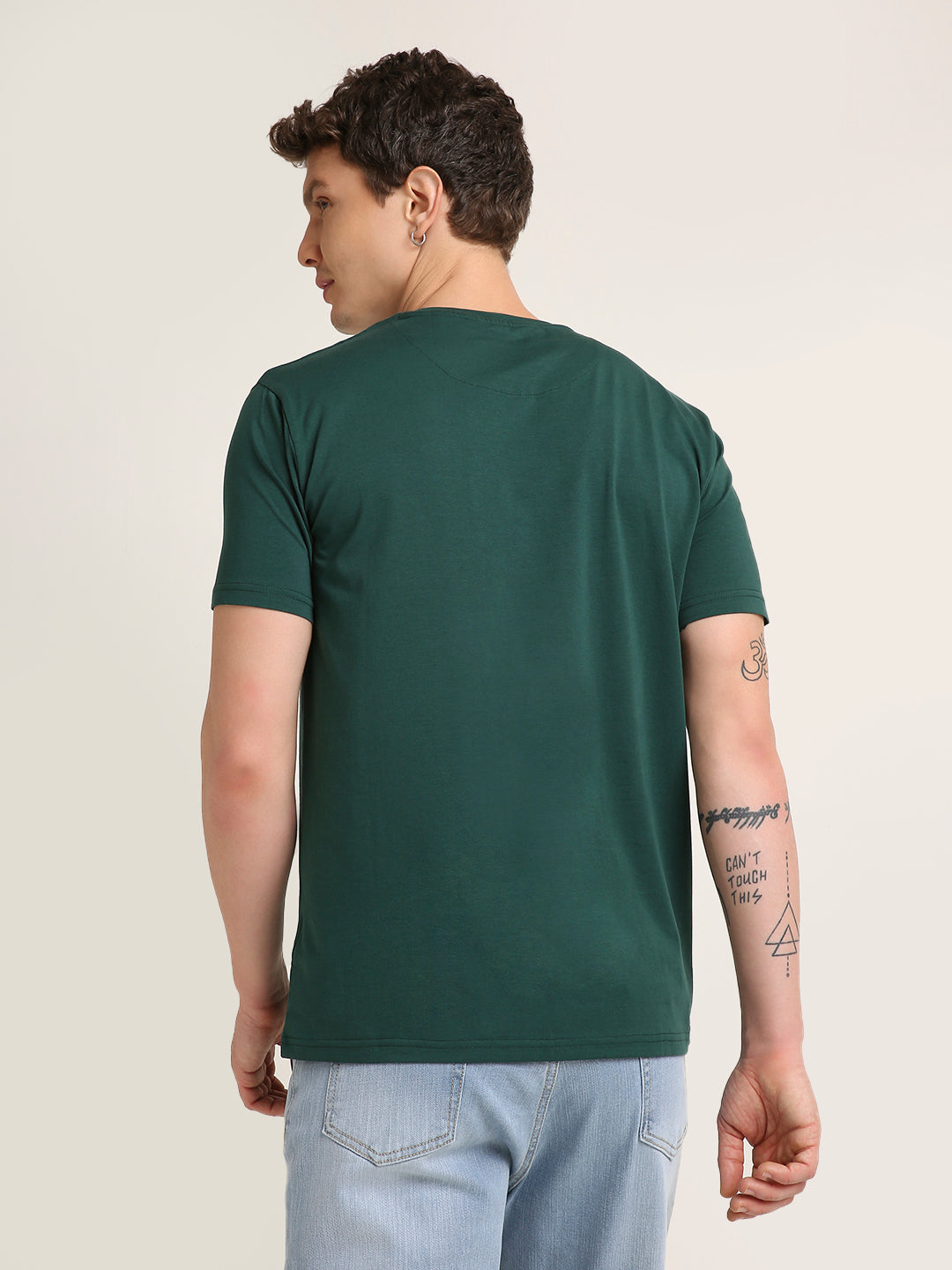 REGULAR FIT T-SHIRT: GREEN
