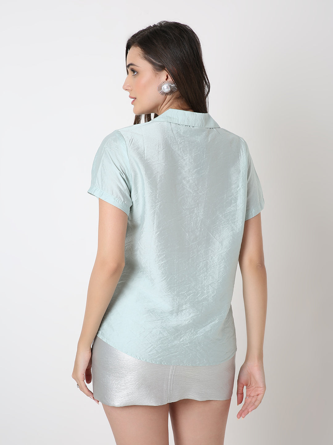 CLASSIC BUTTON DOWN VISCOSE SHIRT