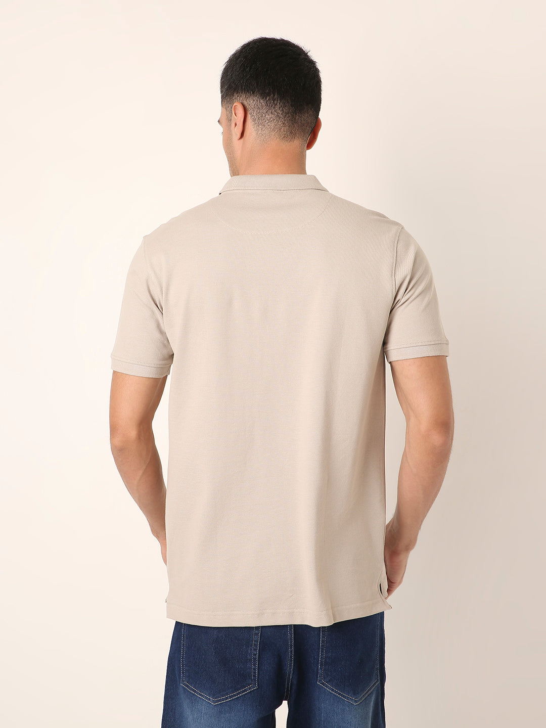 Classic Beige Polo T-Shirt