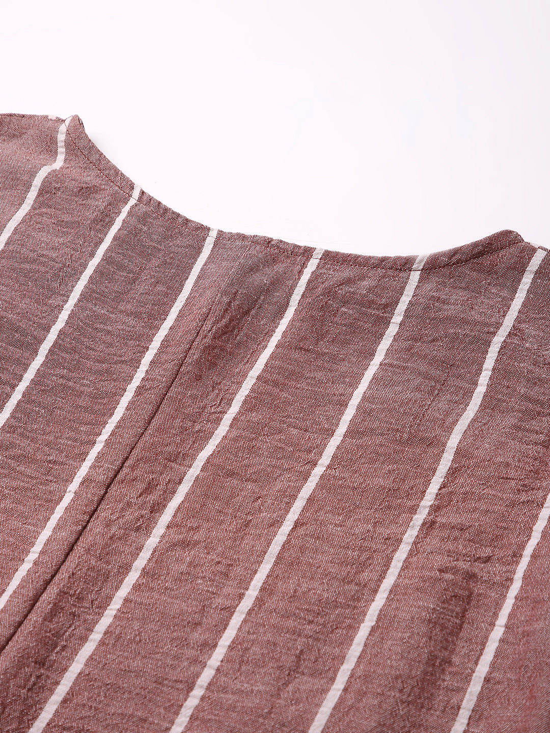 CLASSIC MARRON STRIPE JUMPSUIT