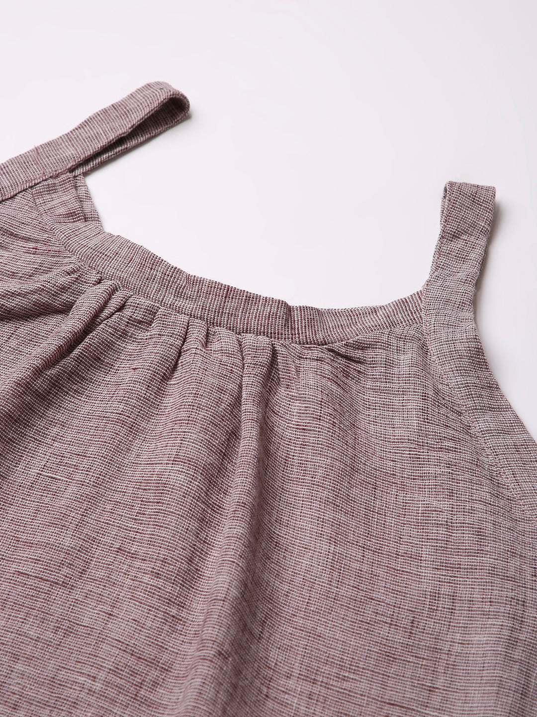 MAROON HALTER NECK TOP