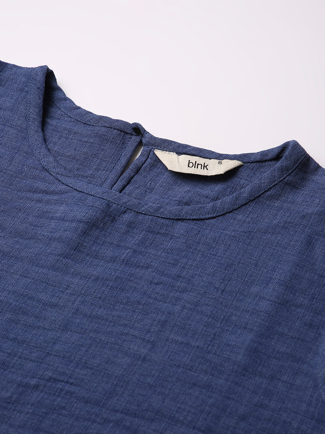 BLUE CO-ORDSET TOP AND  WIDE-LEG PANTS