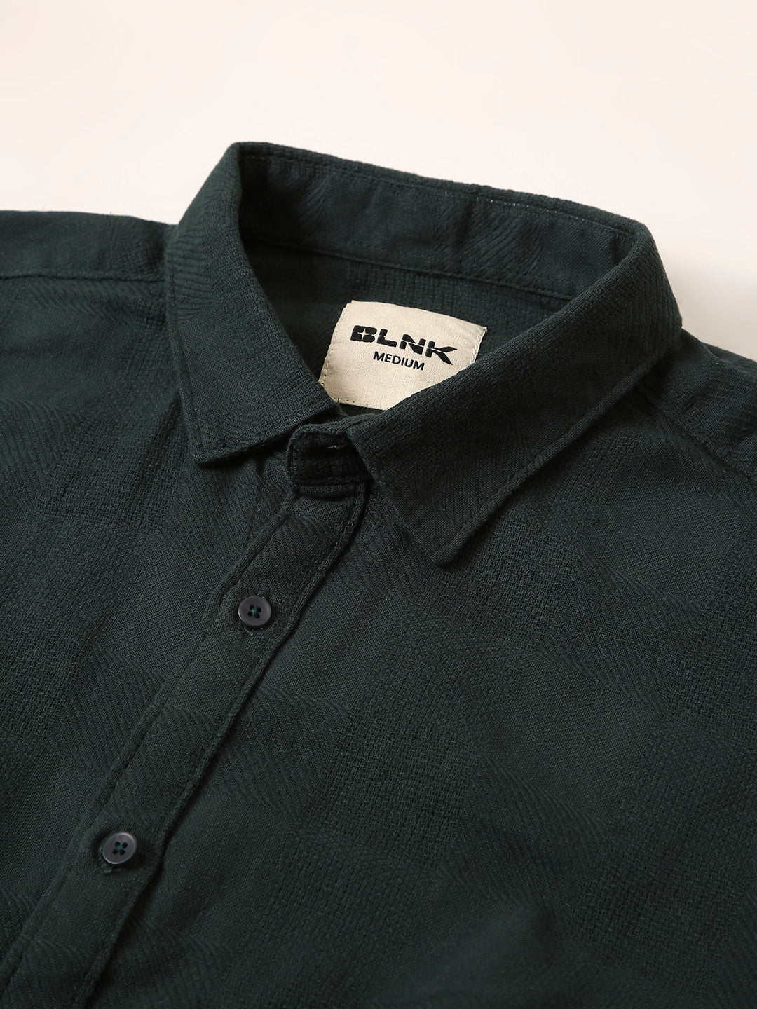GREEN STRUCTURED COTTON LAYRE SHIRT