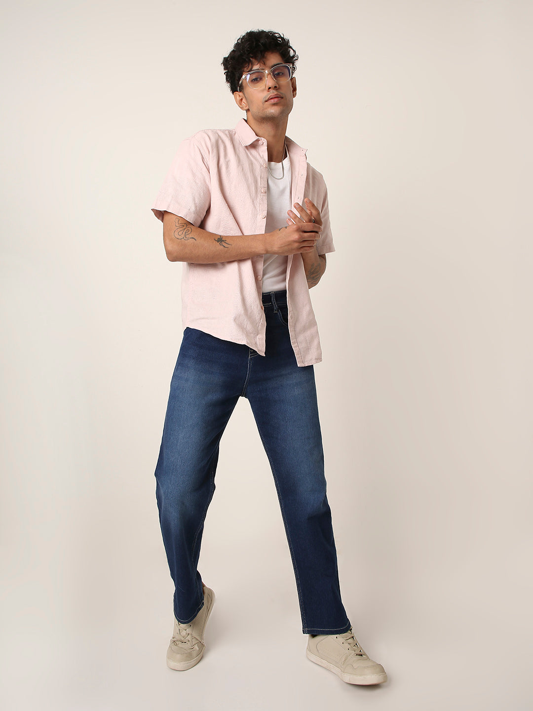 PEACH SIGNATURE COTTON SHIRT