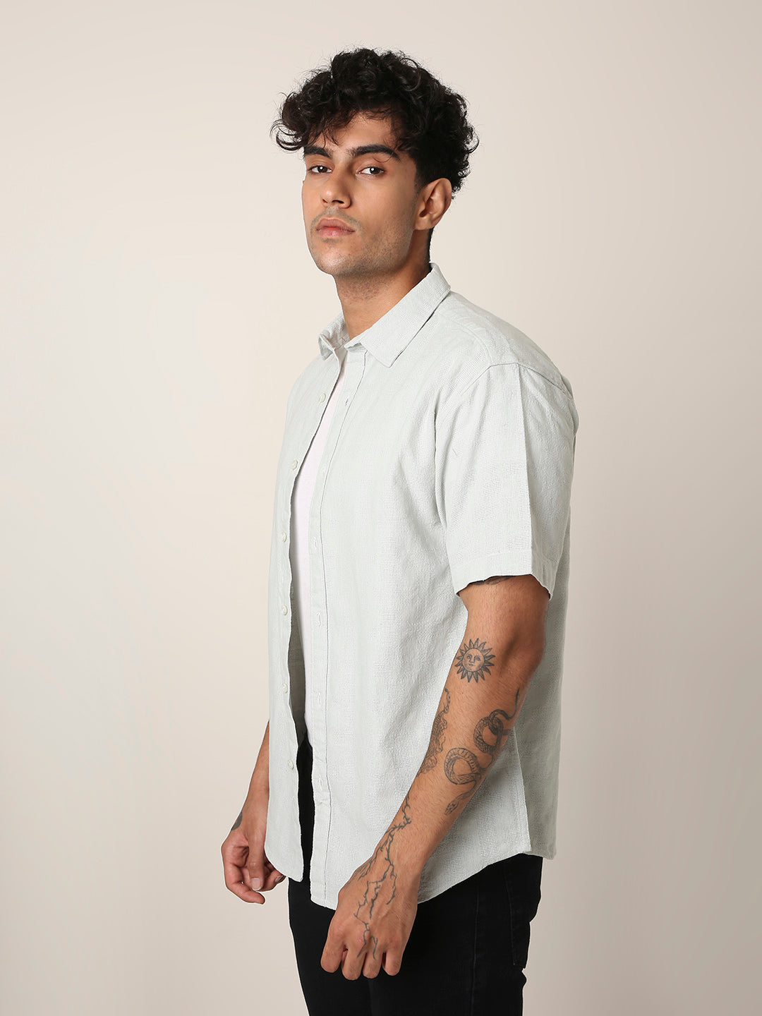 GREEN SIGNATURE COTTON SHIRT