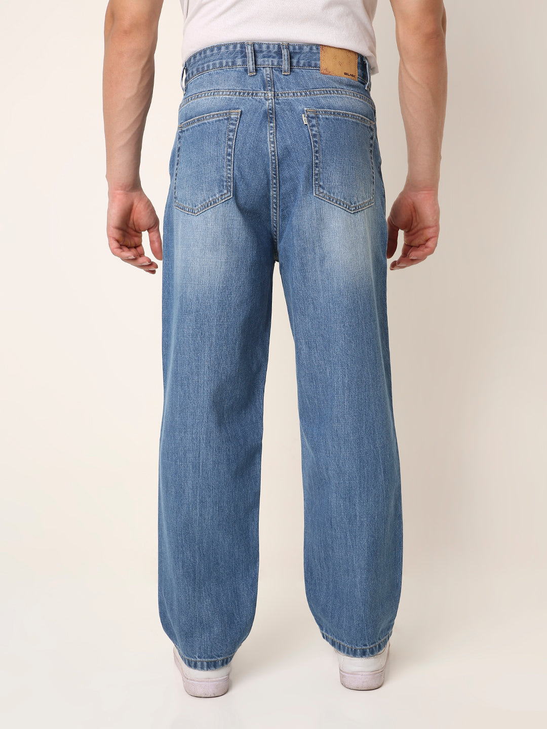 Light-Blue Loose Fit Denim Jeans