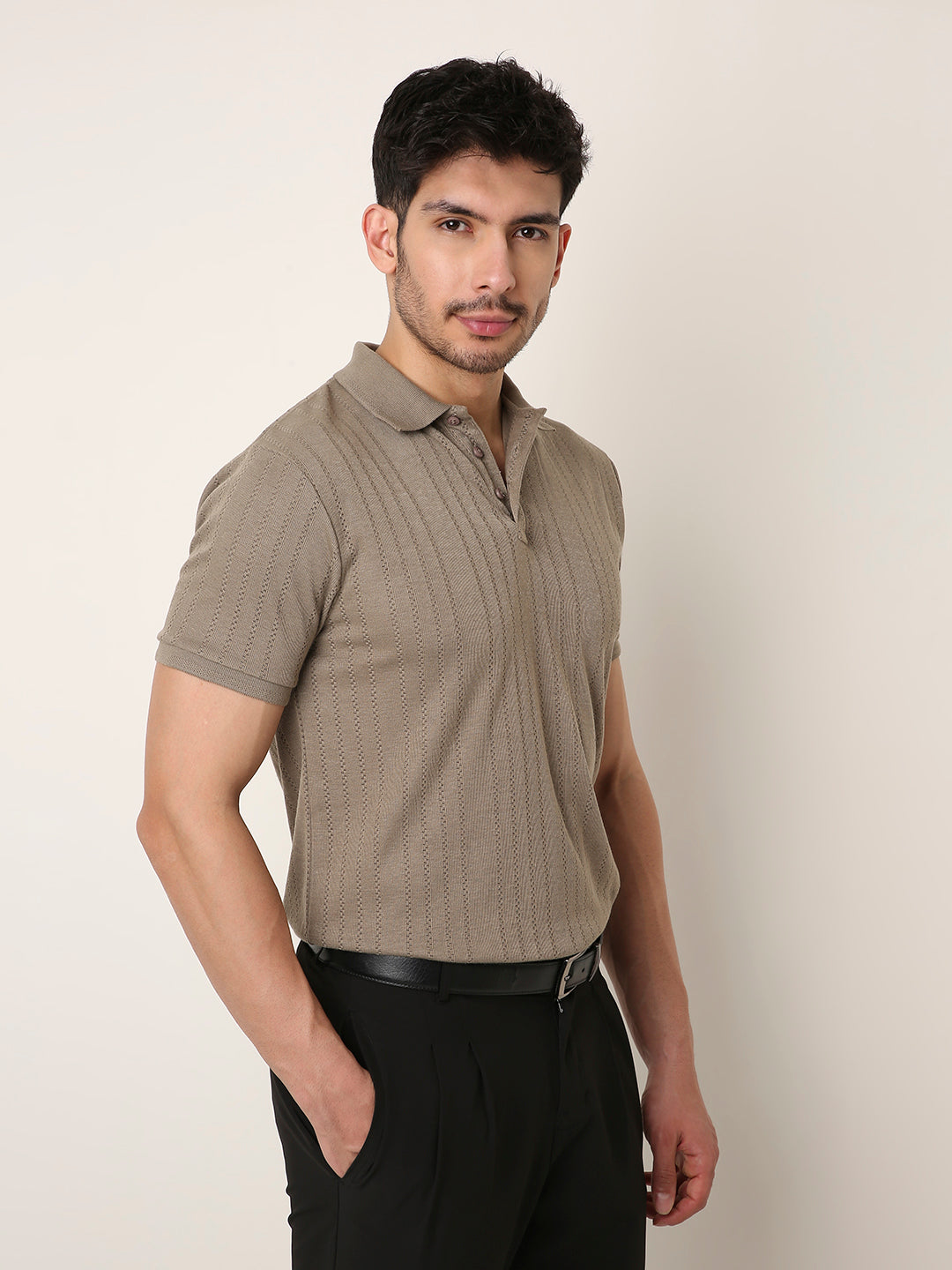 FAWN Jacquard Classic Polo t-shirt