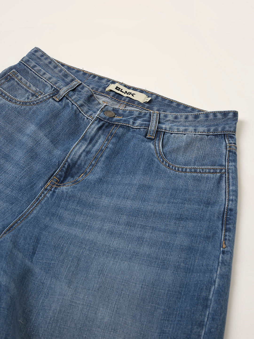 Light-Blue Loose Fit Denim Jeans