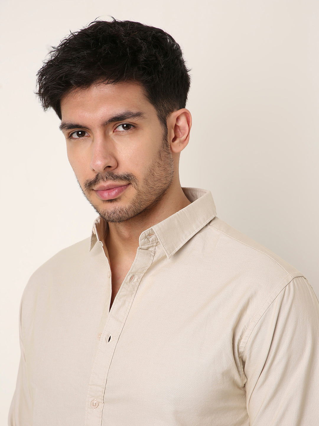 BEIGE ESSENTIAL OXFORD SHIRT