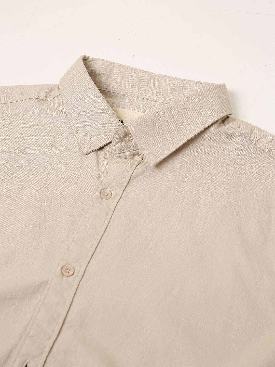 BEIGE ESSENTIAL OXFORD SHIRT