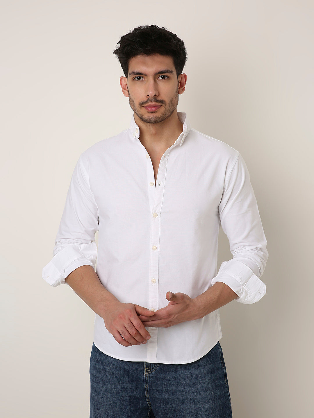 WHITE CLASSIC OXFORD SHIRT