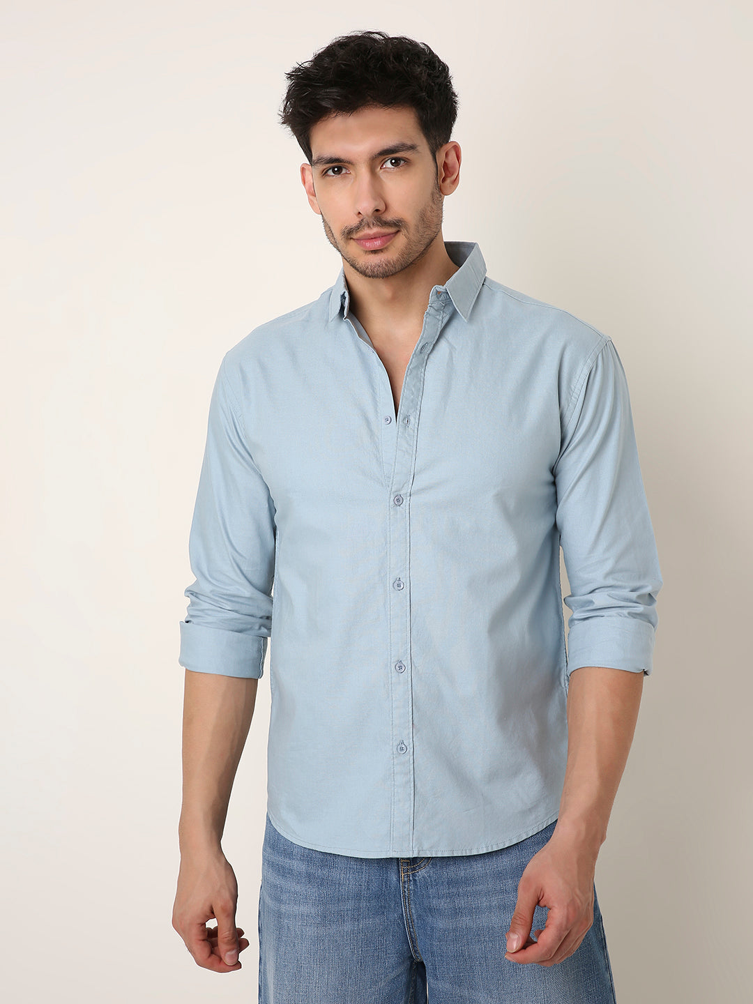 BLUE ESSENTIAL OXFORD SHIRT