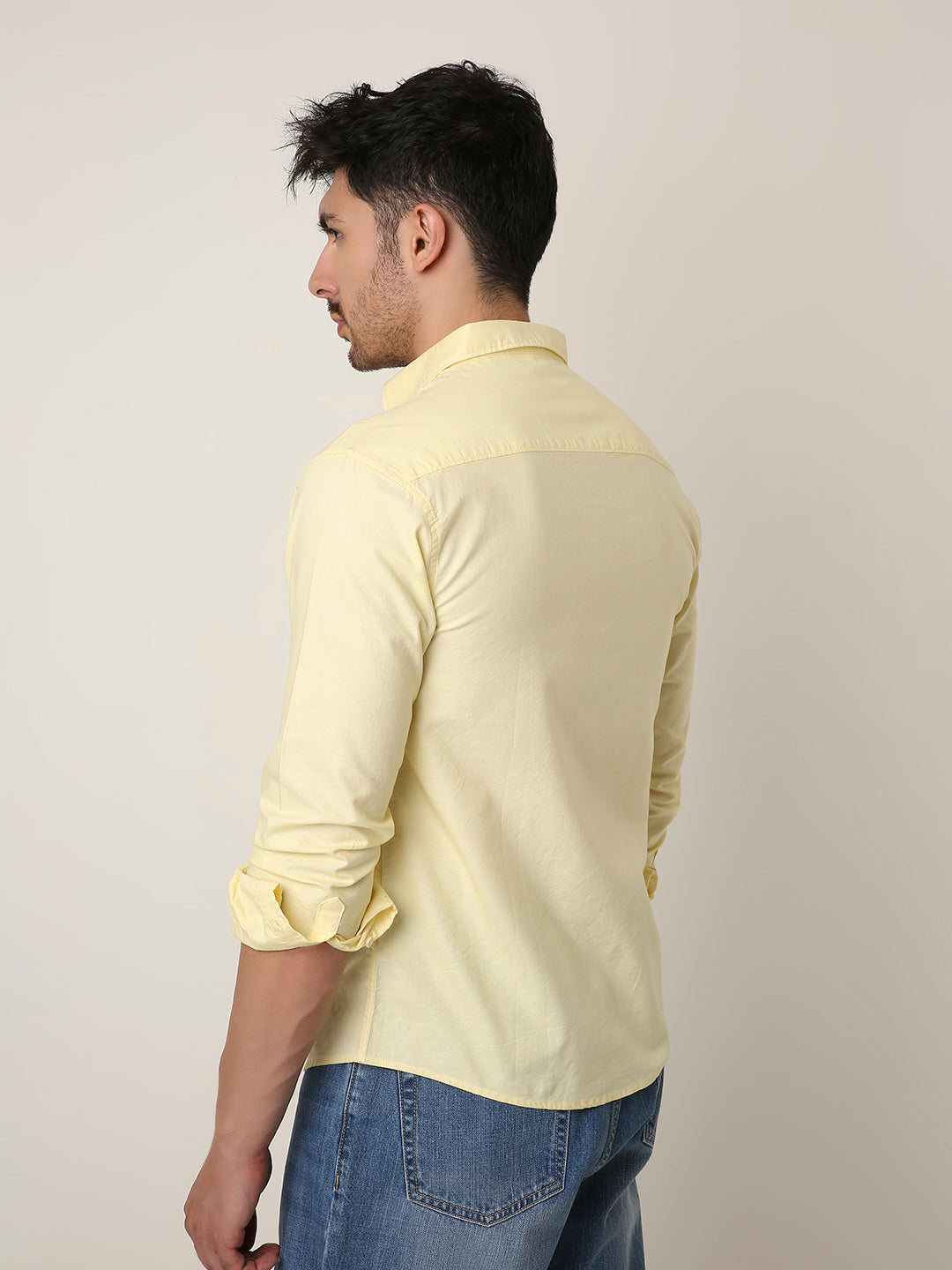 LEMON YELLOW ESSENTIAL OXFORD SHIRT