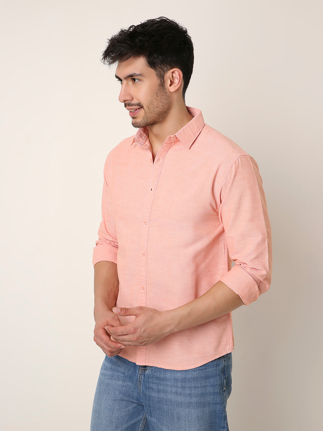 PEACH CLASSIC OXFORD SHIRT