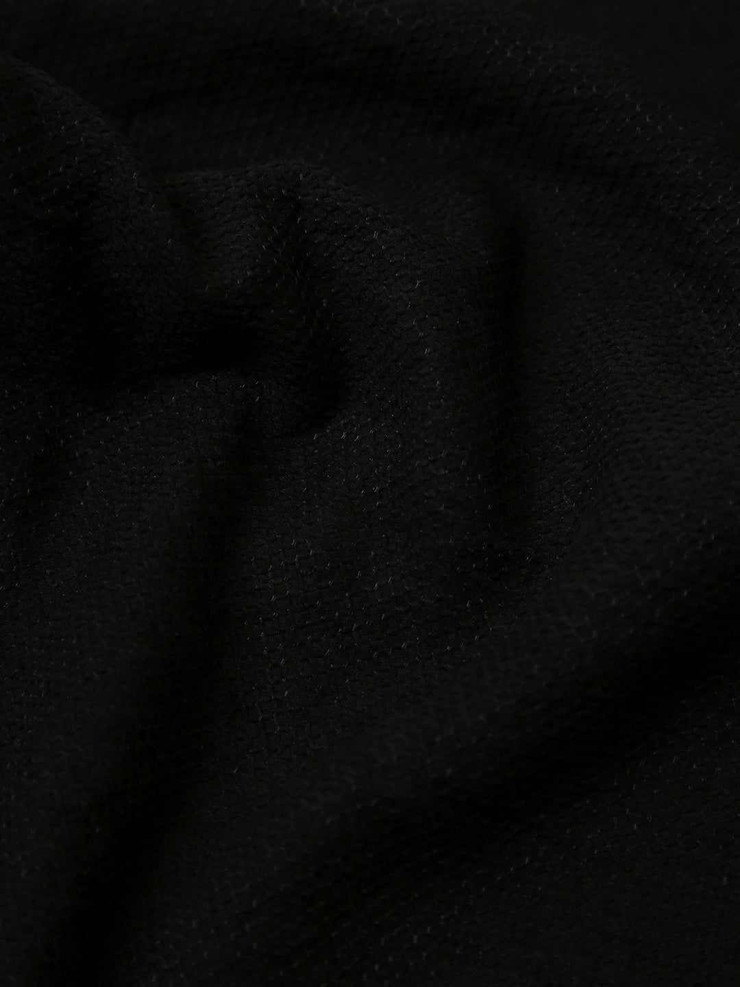 BLACK VISCOSE BLEND SHIRT