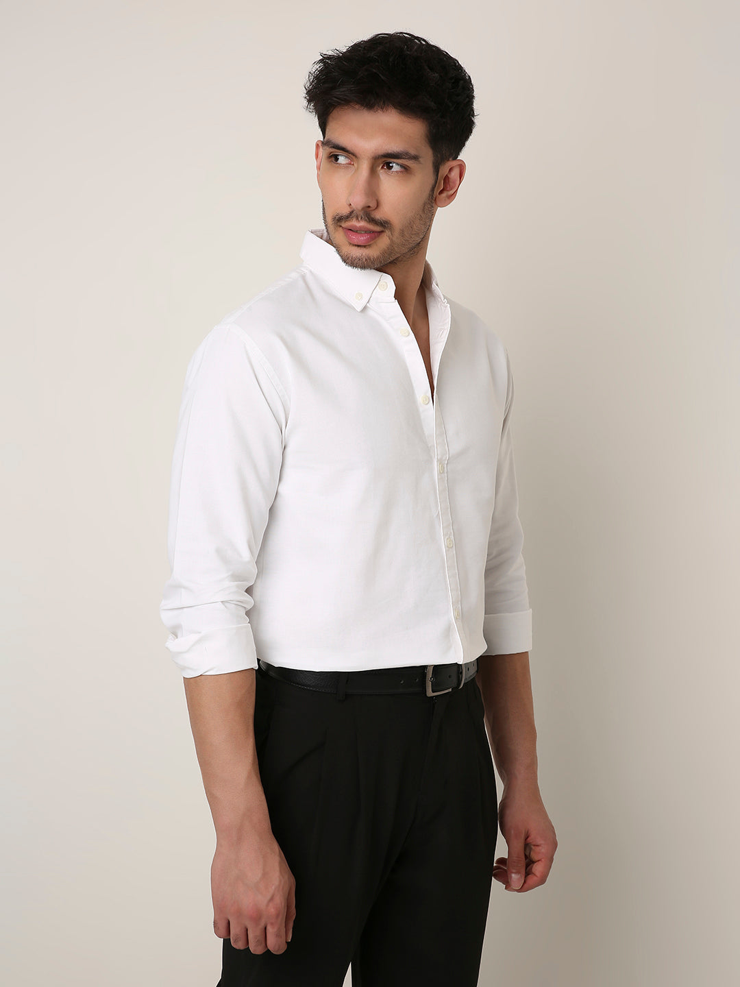 WHITE ESSENTIAL OXFORD SHIRT