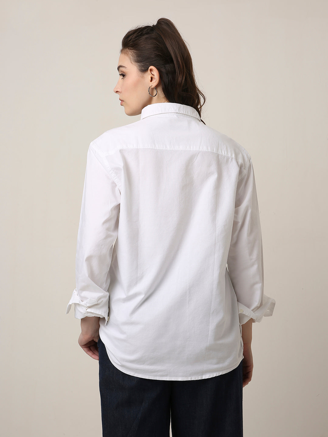 White Classic Oxford Oversized Shirt