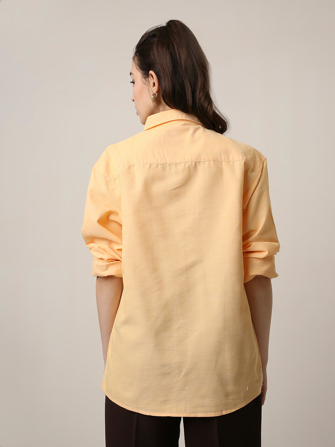 Orange Classic Oxford Oversized Shirt