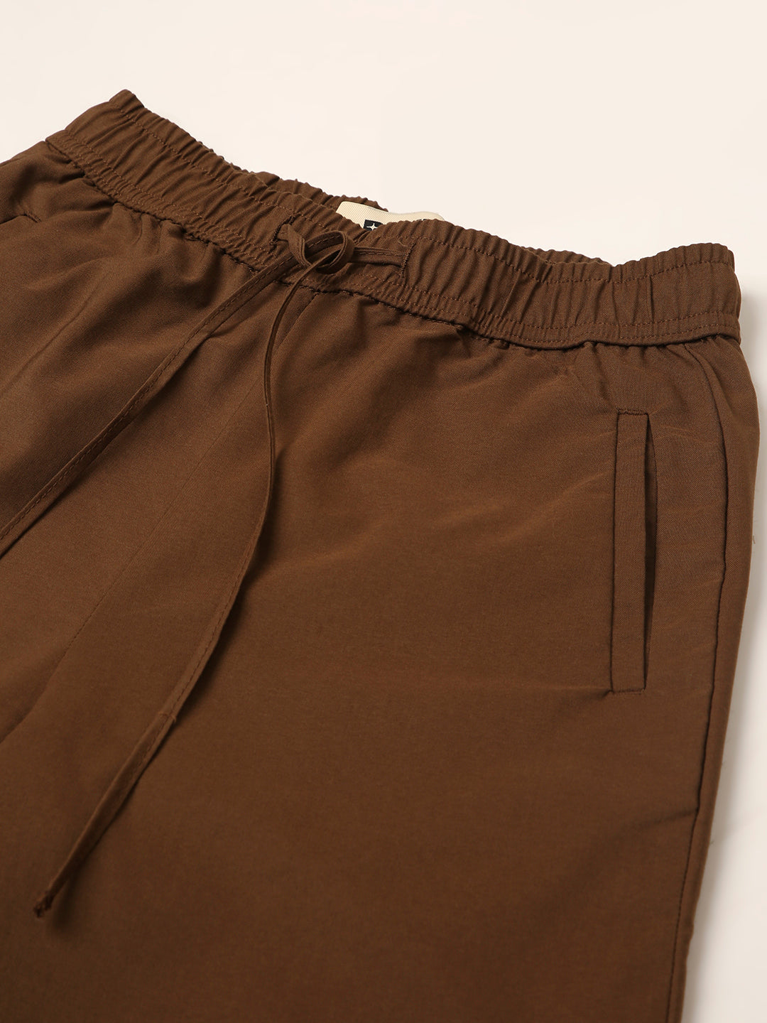 KHAKI High-Waist Wide-Leg Pants