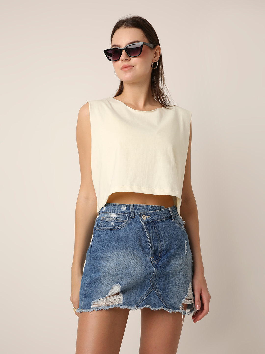 OFF-WHITE Sleeveless Crop Top