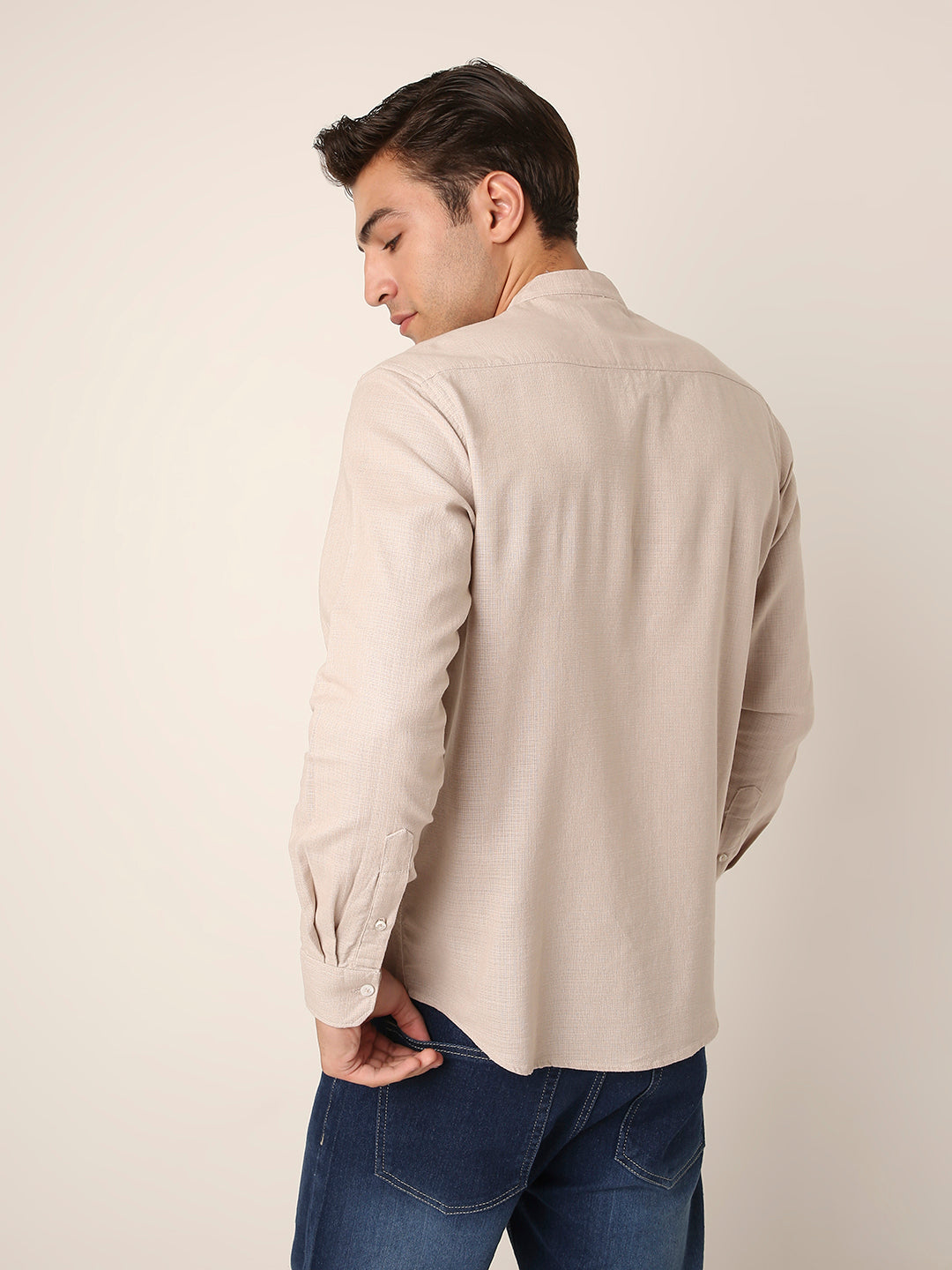 FAWN Premium Cotton Mandarin Collar Shirt